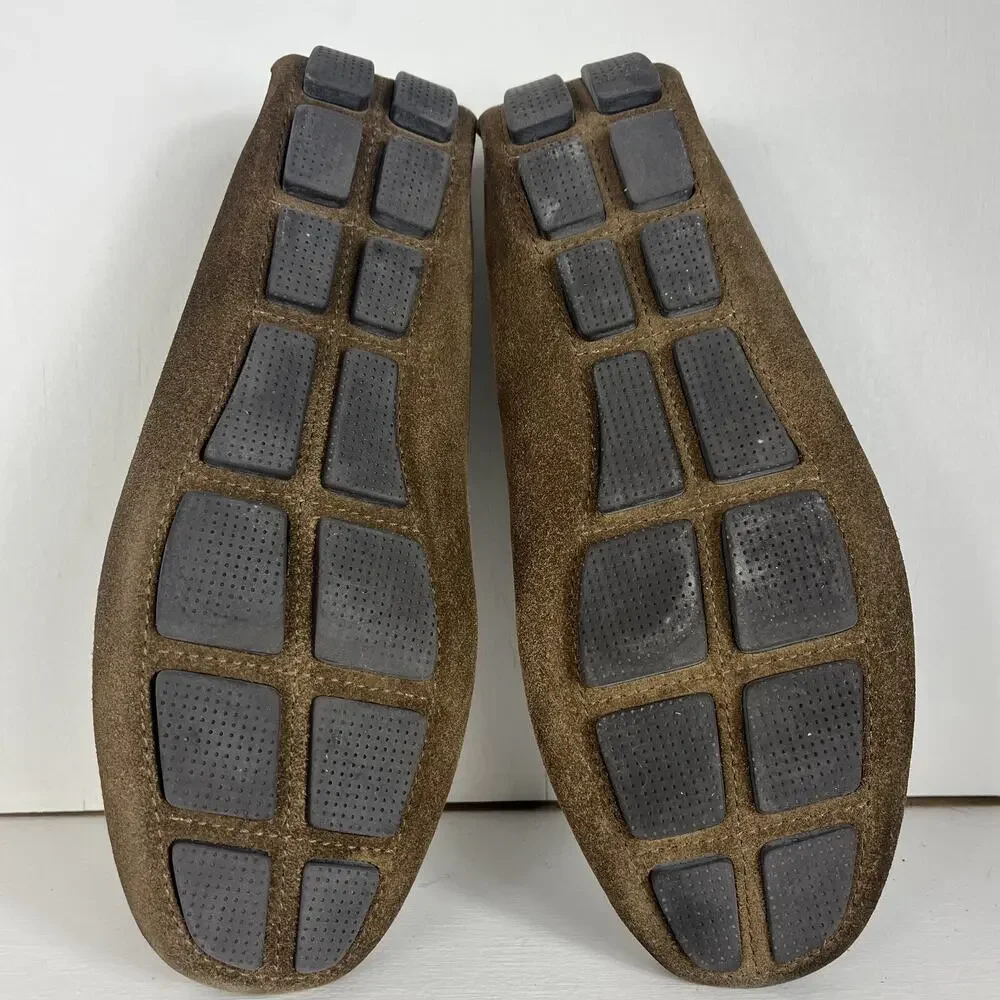 J.Crew Shoes Men 9.5 Millbrook Driven Moccasin Loafers Brown Leather Suede